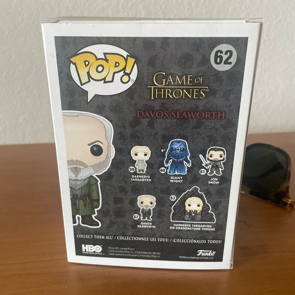 Funko Pop Game of Thrones Davos Seaworth 62 - Picture 2 of 2